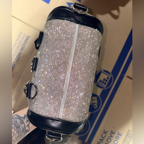 Dolls Kill Current Mood Wicked Way Bling Mini Duffle Bag - NWT Rhinestone Bling - Picture 6 of 8